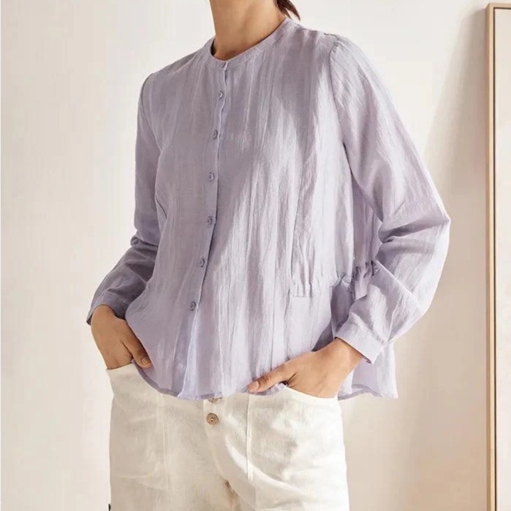 Luxurious linen Long Sleeve Button Down Shirt